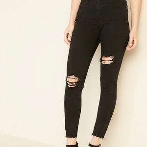 Old navy black distressed jeans